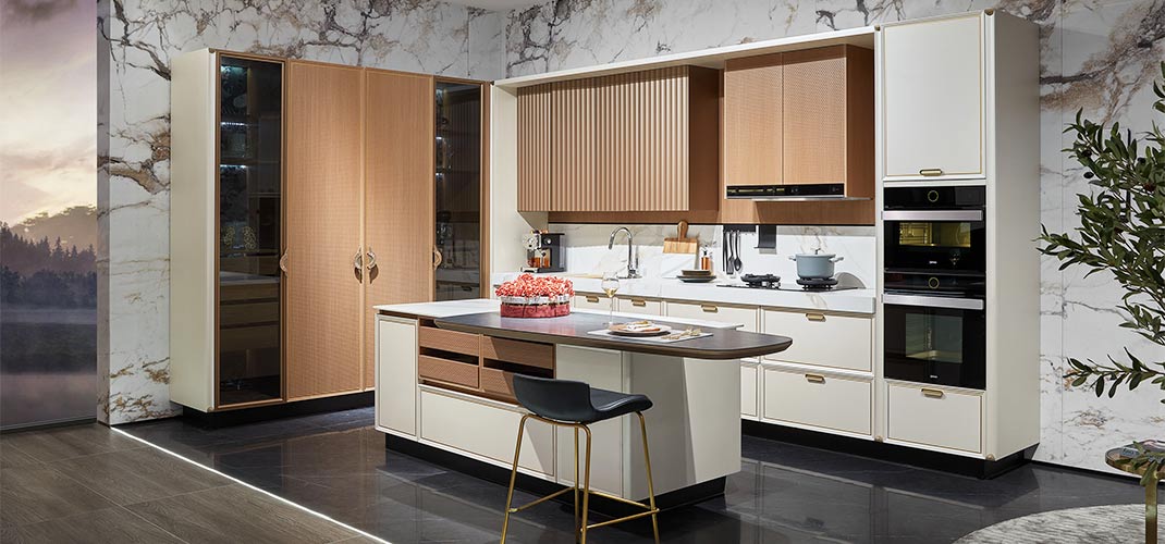 Revamp Your Home with Chic Modern Kitchen Cabinets Bold colors and two-tone kitchen cabinets